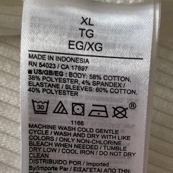 GAP Puff Sleeves Rib T-Shirt - EUC - Picture 6 of 8